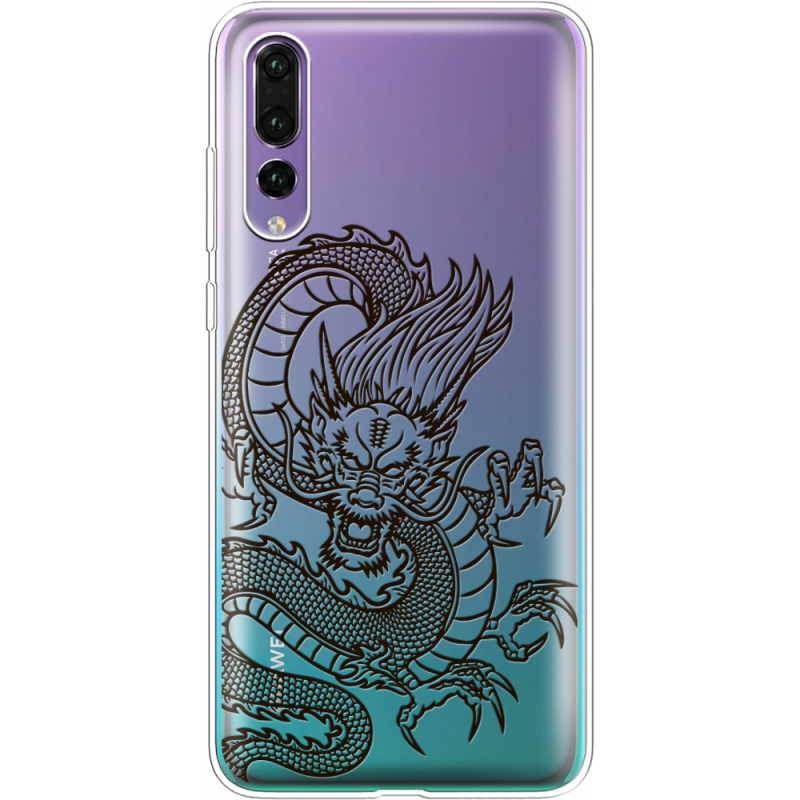 Прозрачный чехол Uprint Huawei P20 Pro Chinese Dragon