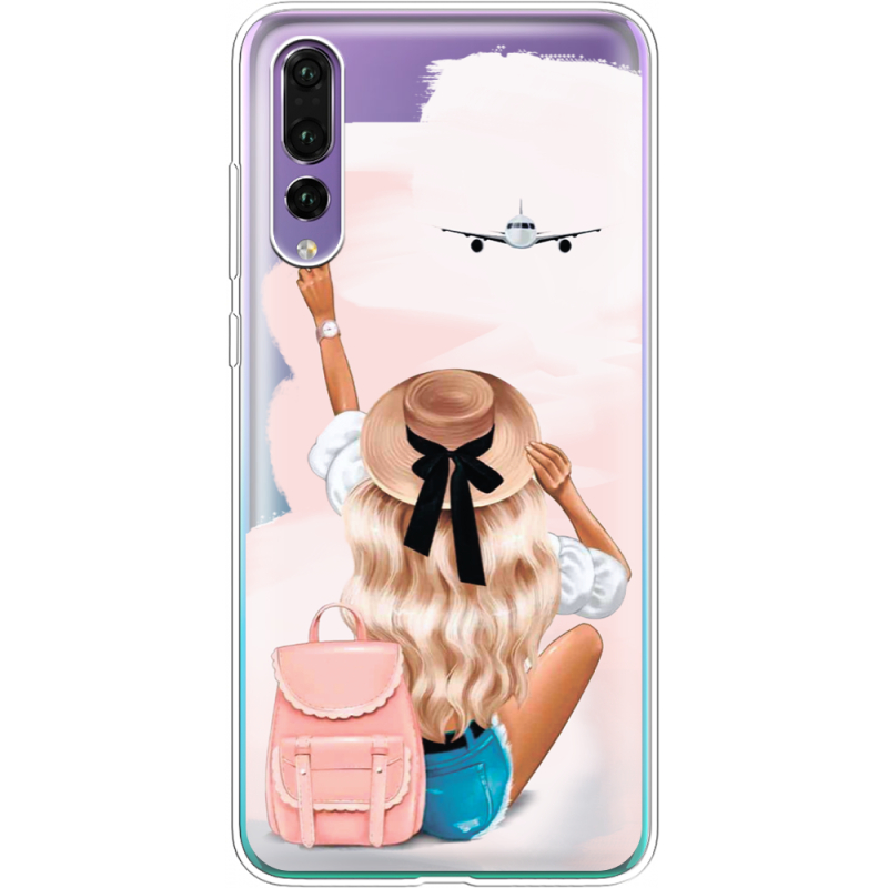 Прозрачный чехол Uprint Huawei P20 Pro Travel Girl