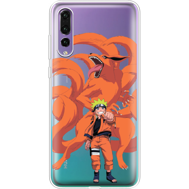 Прозрачный чехол Uprint Huawei P20 Pro Naruto and Kurama