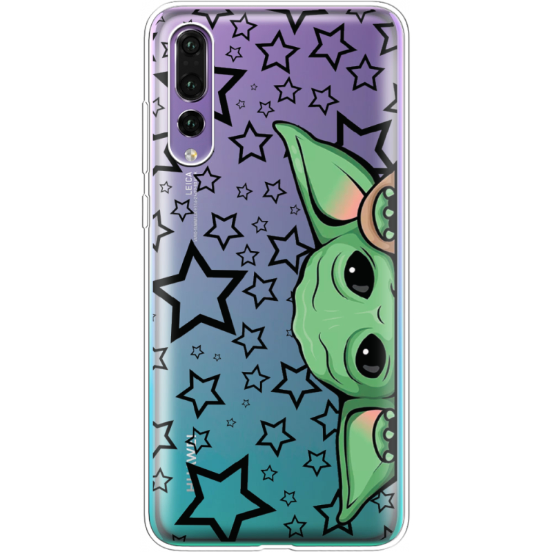 Прозрачный чехол Uprint Huawei P20 Pro Baby Yoda