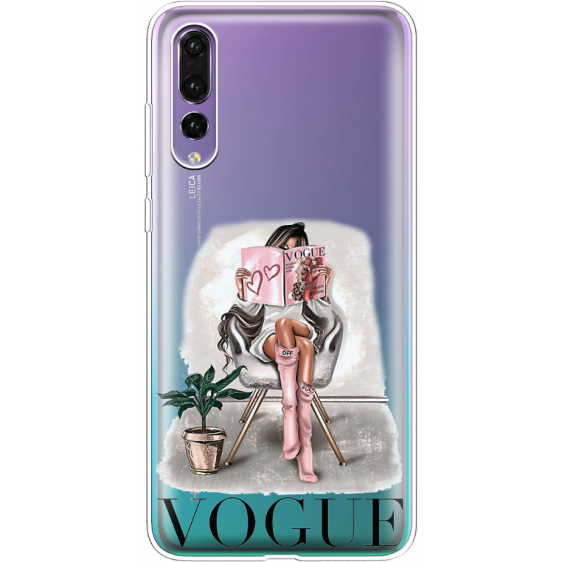 Прозрачный чехол Uprint Huawei P20 Pro VOGUE