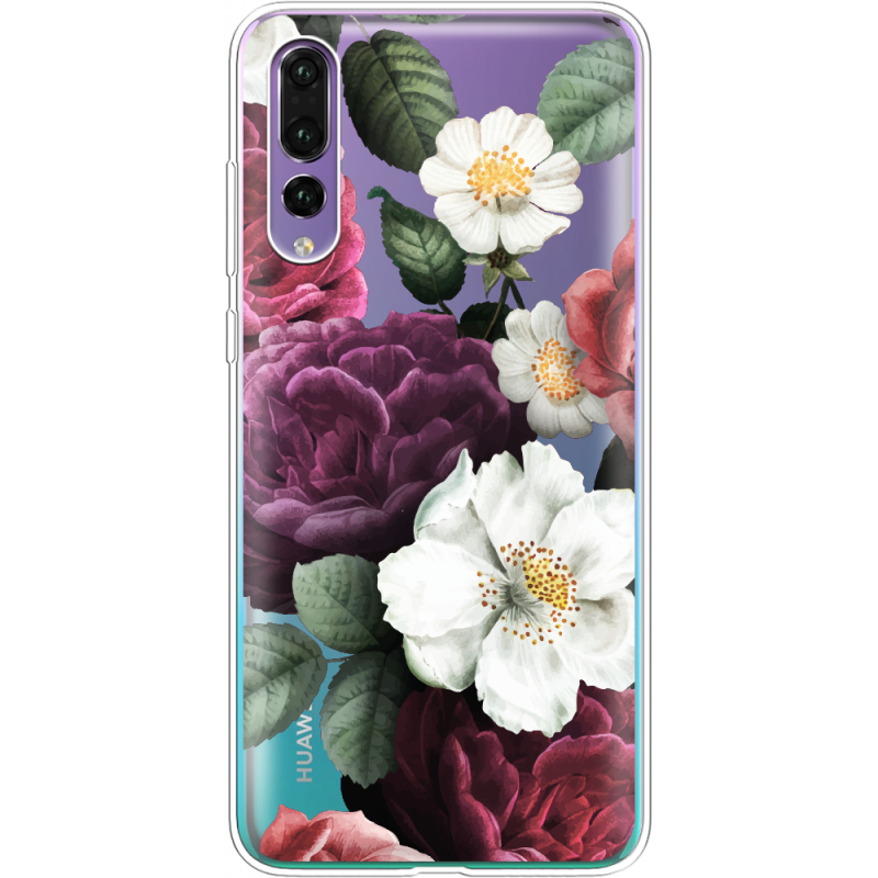 Прозрачный чехол Uprint Huawei P20 Pro Floral Dark Dreams
