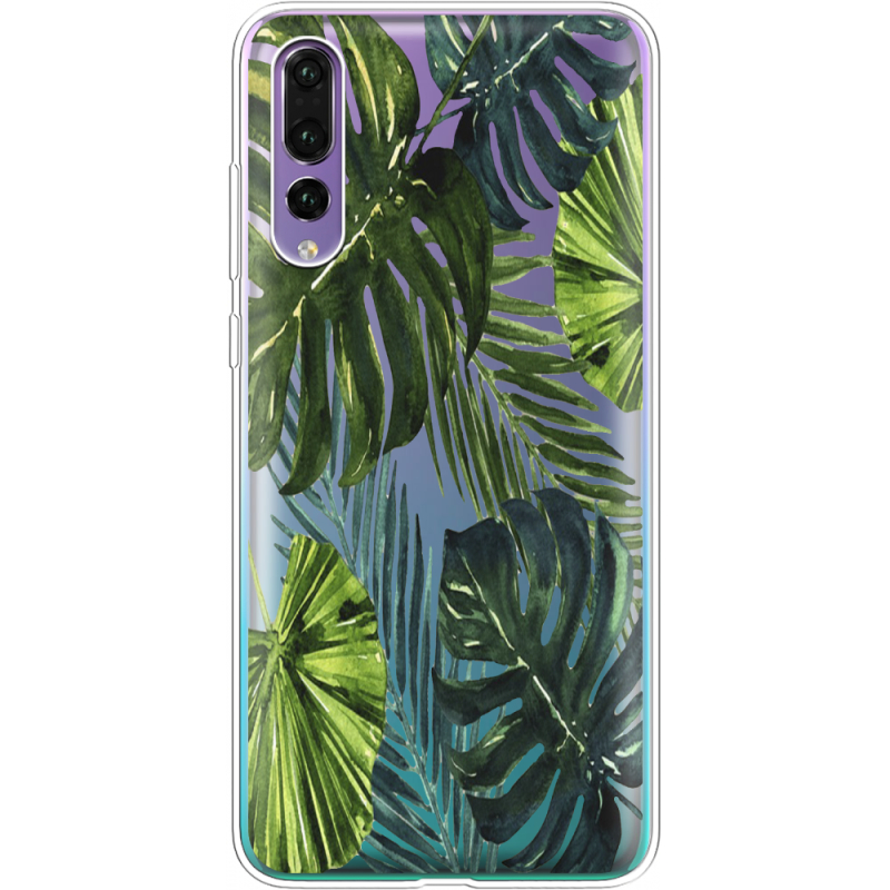 Прозрачный чехол Uprint Huawei P20 Pro Palm Tree