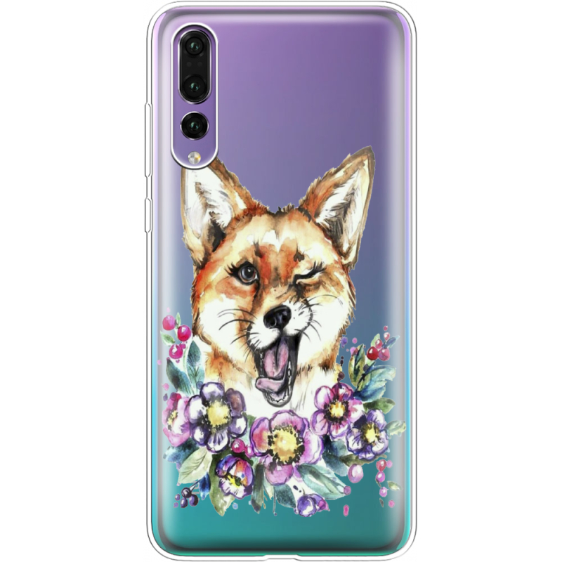 Прозрачный чехол Uprint Huawei P20 Pro Winking Fox