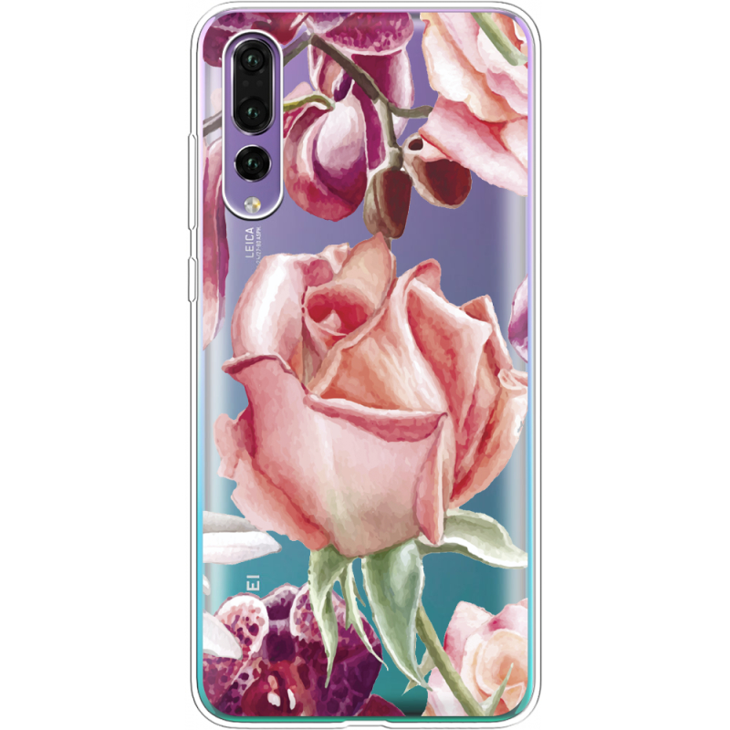 Прозрачный чехол Uprint Huawei P20 Pro Rose