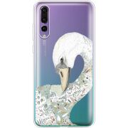 Прозрачный чехол Uprint Huawei P20 Pro Swan