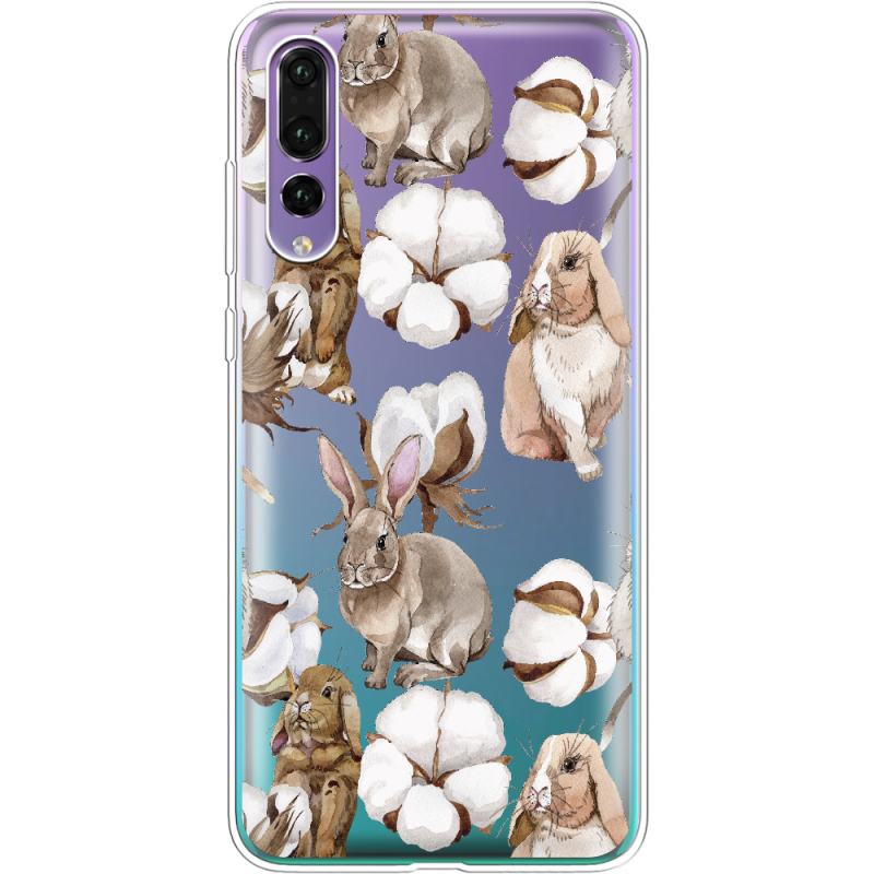 Прозрачный чехол Uprint Huawei P20 Pro Cotton and Rabbits