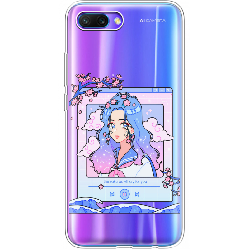Прозрачный чехол Uprint Honor 10 The Sakuras Will Cry For You