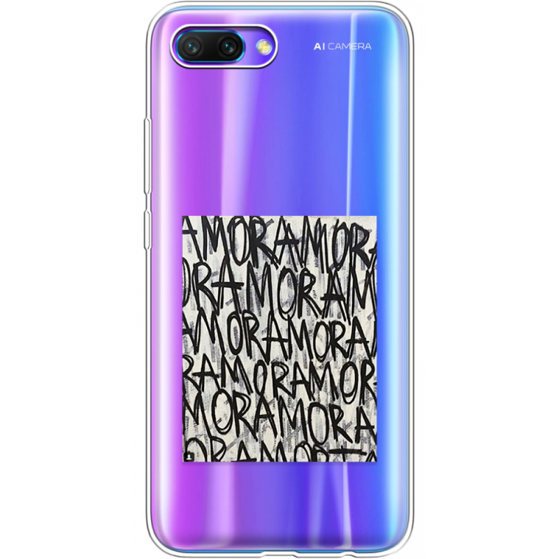 Прозрачный чехол Uprint Honor 10 Amor Amor