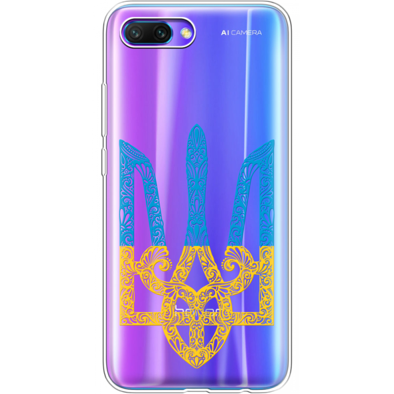 Прозрачный чехол Uprint Honor 10 Gold Trident
