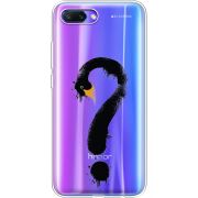 Прозрачный чехол Uprint Honor 10 Swan question
