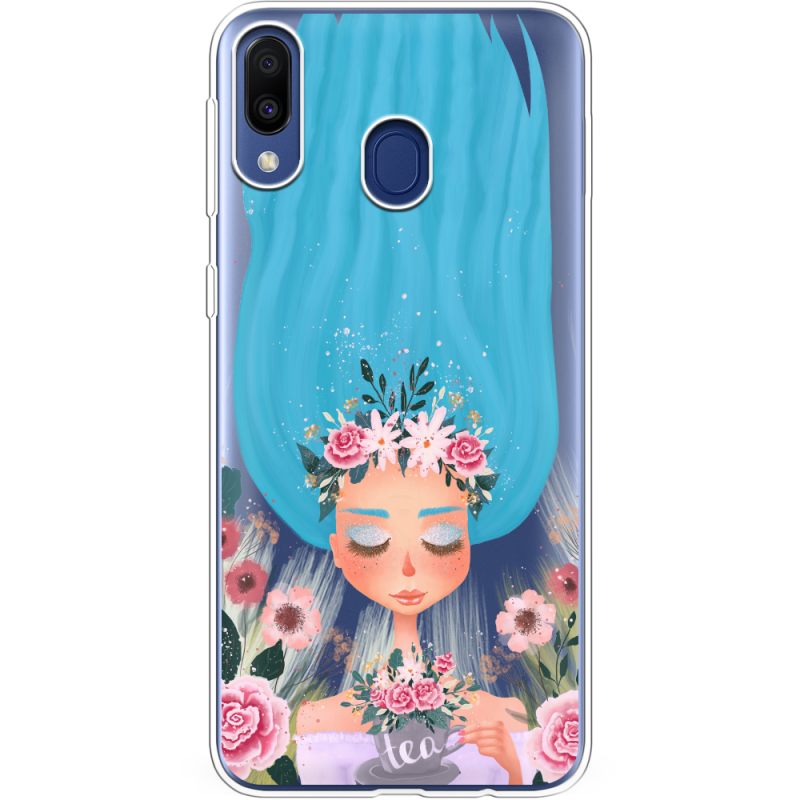 Прозрачный чехол Uprint Samsung M205 Galaxy M20 Blue Hair