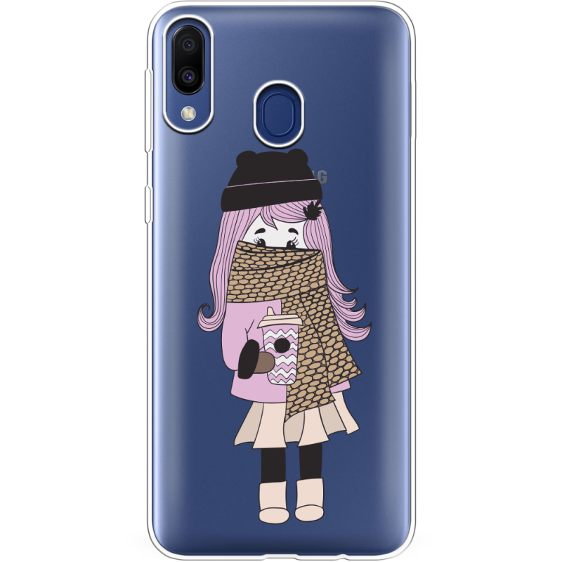 Прозрачный чехол Uprint Samsung M205 Galaxy M20 Winter Morning Girl