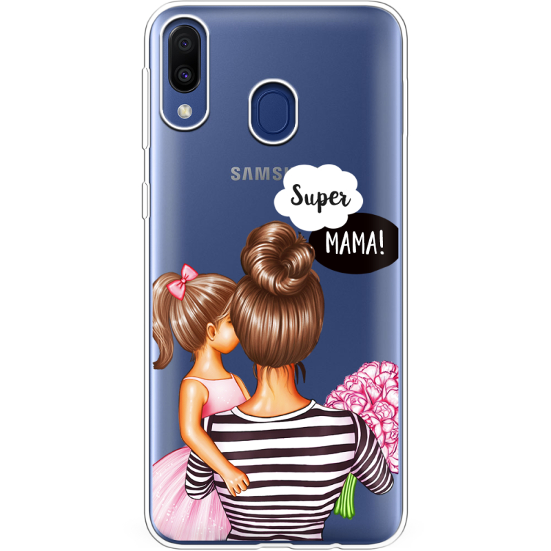 Прозрачный чехол Uprint Samsung M205 Galaxy M20 Super Mama and Daughter