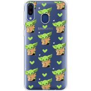 Прозрачный чехол Uprint Samsung M205 Galaxy M20 Pattern Baby Yoda