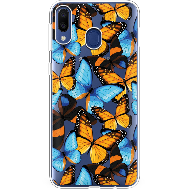 Прозрачный чехол Uprint Samsung M205 Galaxy M20 Butterfly Morpho