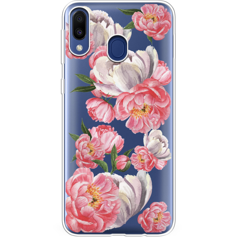 Прозрачный чехол Uprint Samsung M205 Galaxy M20 Peony Watercolor Style