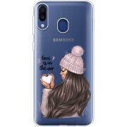 Прозрачный чехол Uprint Samsung M205 Galaxy M20 love is in the air