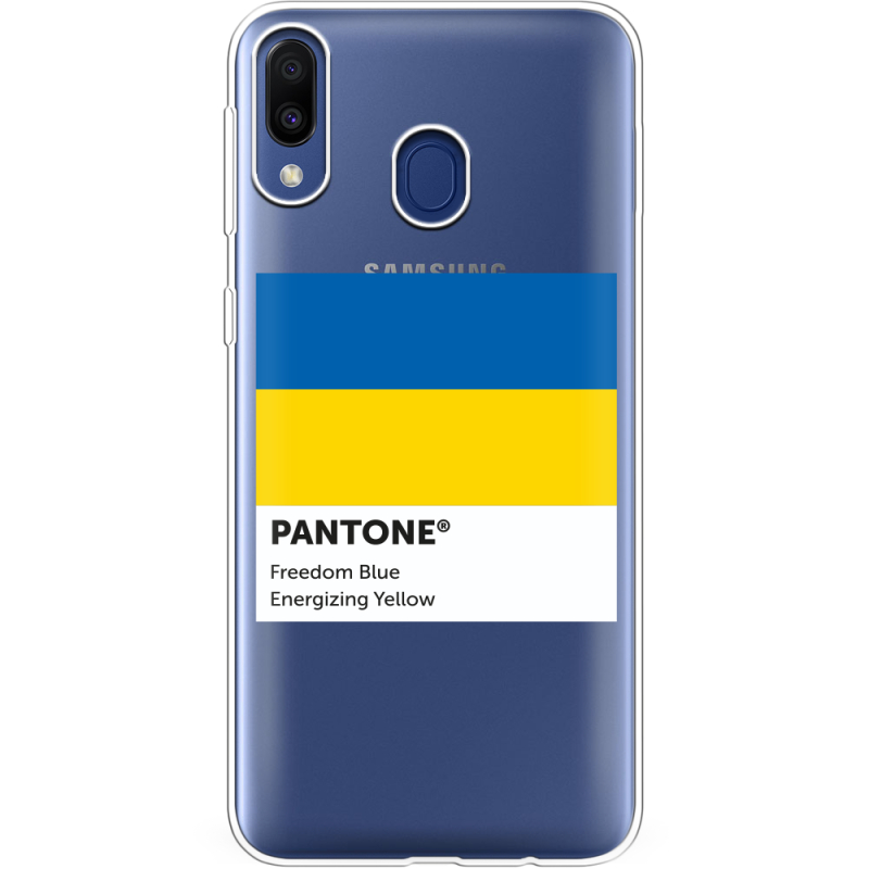 Прозрачный чехол Uprint Samsung M205 Galaxy M20 Pantone вільний синій