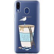 Прозрачный чехол Uprint Samsung M205 Galaxy M20 Segull in Cofee Pool