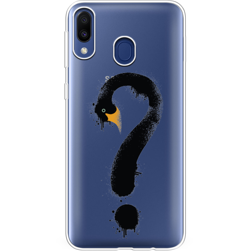 Прозрачный чехол Uprint Samsung M205 Galaxy M20 Swan question