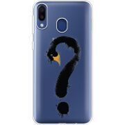 Прозрачный чехол Uprint Samsung M205 Galaxy M20 Swan question