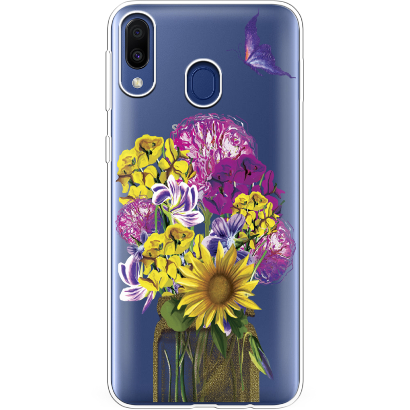 Прозрачный чехол Uprint Samsung M205 Galaxy M20 My Bouquet