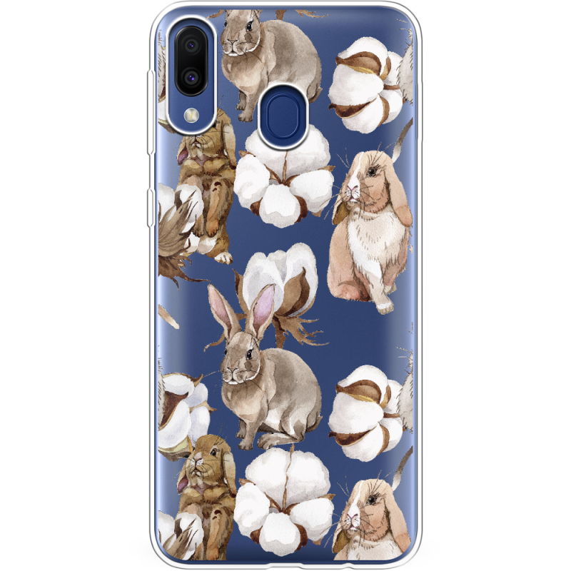 Прозрачный чехол Uprint Samsung M205 Galaxy M20 Cotton and Rabbits