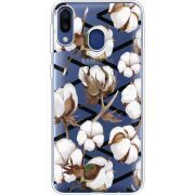 Прозрачный чехол Uprint Samsung M205 Galaxy M20 Cotton flowers