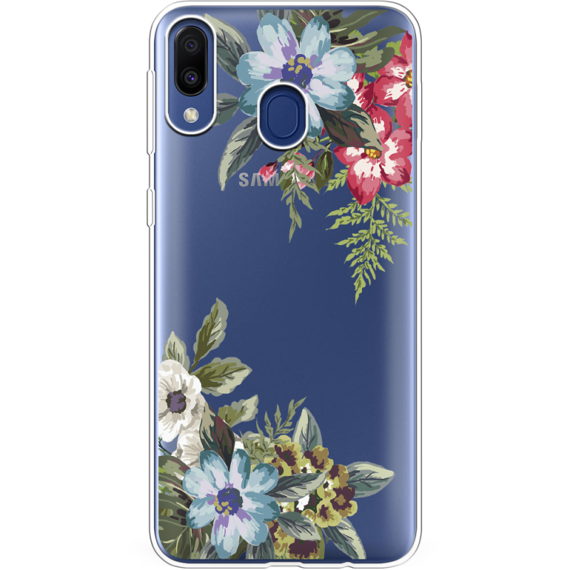 Прозрачный чехол Uprint Samsung M205 Galaxy M20 Floral