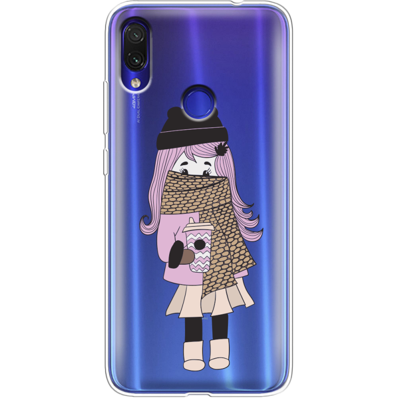 Прозрачный чехол Uprint Xiaomi Redmi Note 7 Winter Morning Girl