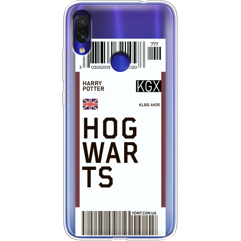 Прозрачный чехол Uprint Xiaomi Redmi Note 7 Ticket Hogwarts