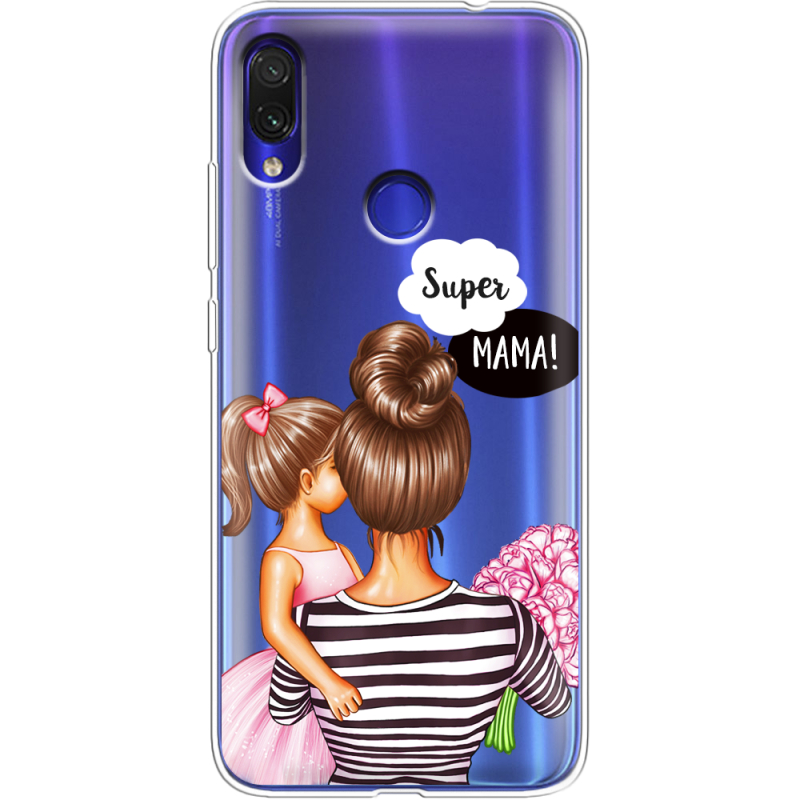 Прозрачный чехол Uprint Xiaomi Redmi Note 7 Super Mama and Daughter