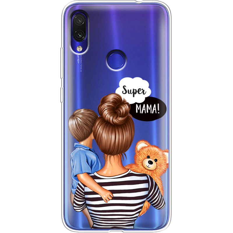 Прозрачный чехол Uprint Xiaomi Redmi Note 7 Super Mama and Son