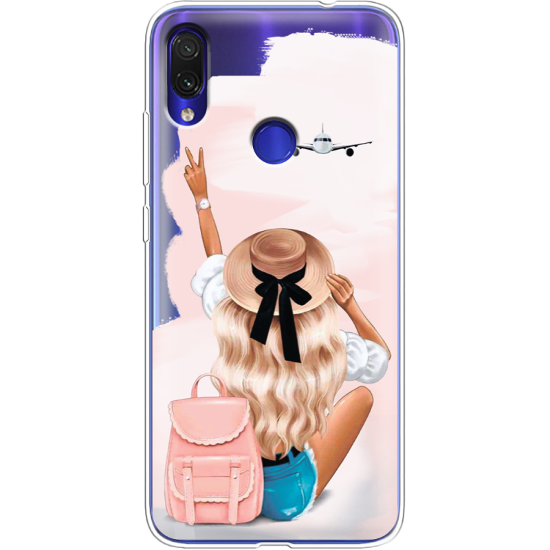 Прозрачный чехол Uprint Xiaomi Redmi Note 7 Travel Girl