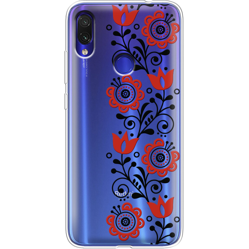 Прозрачный чехол Uprint Xiaomi Redmi Note 7 Ethno Ornament