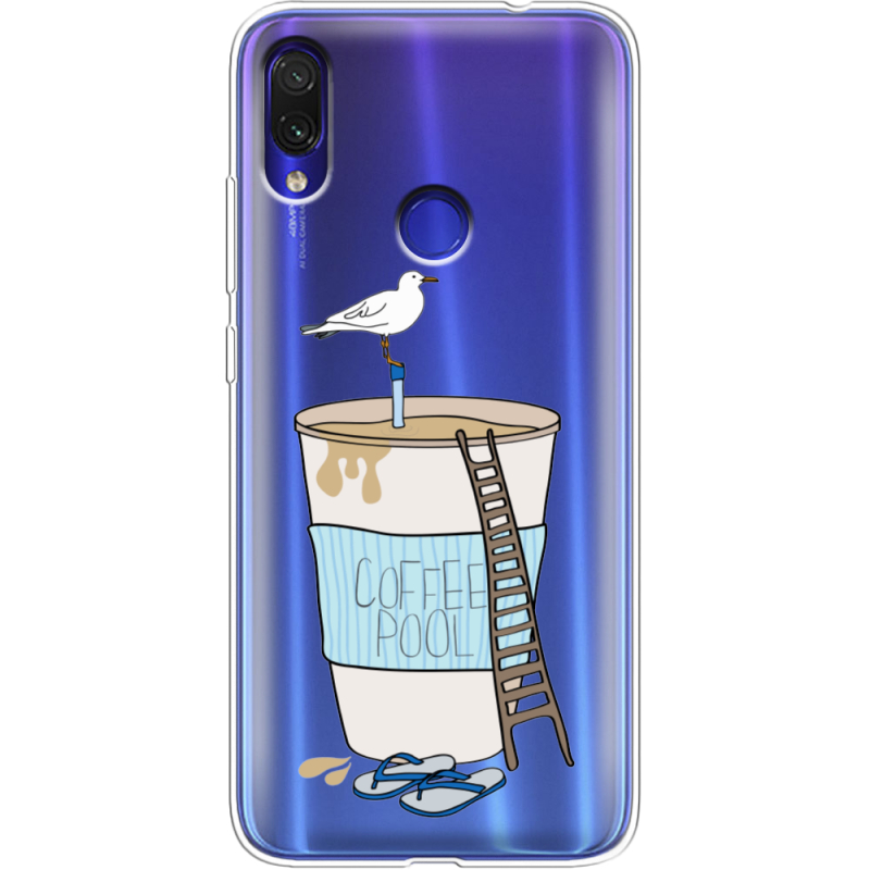 Прозрачный чехол Uprint Xiaomi Redmi Note 7 Segull in Cofee Pool