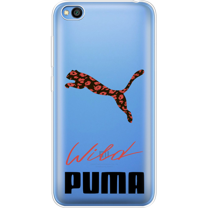 Прозрачный чехол Uprint Xiaomi Redmi Go Wild Cat