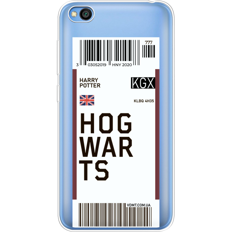 Прозрачный чехол Uprint Xiaomi Redmi Go Ticket Hogwarts