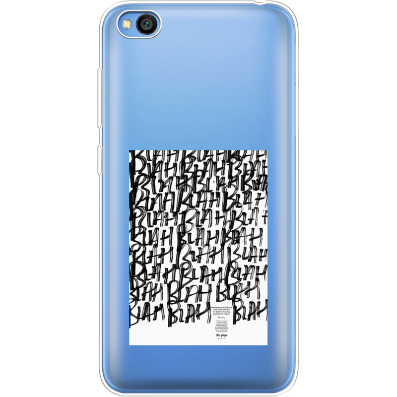 Прозрачный чехол Uprint Xiaomi Redmi Go Blah Blah