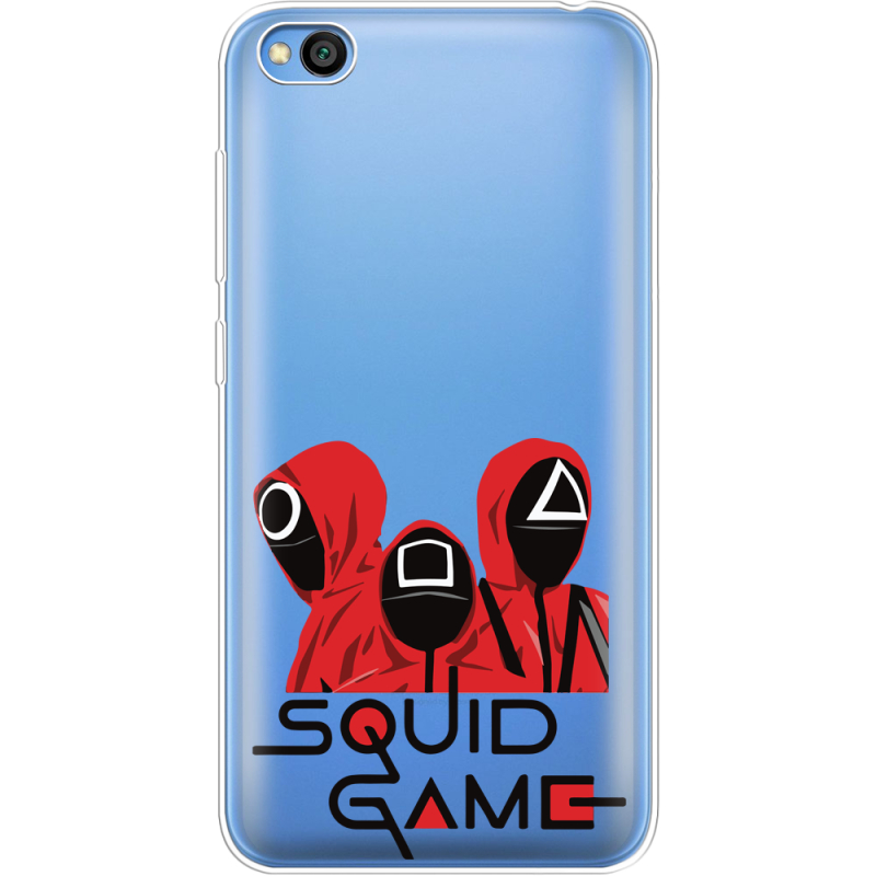 Прозрачный чехол Uprint Xiaomi Redmi Go siquid game люди в красном