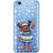 Прозрачный чехол Uprint Xiaomi Redmi Go Christmas Deer with Snow