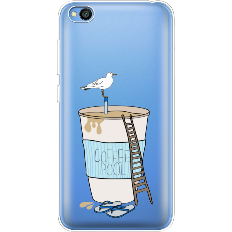 Прозрачный чехол Uprint Xiaomi Redmi Go Segull in Cofee Pool