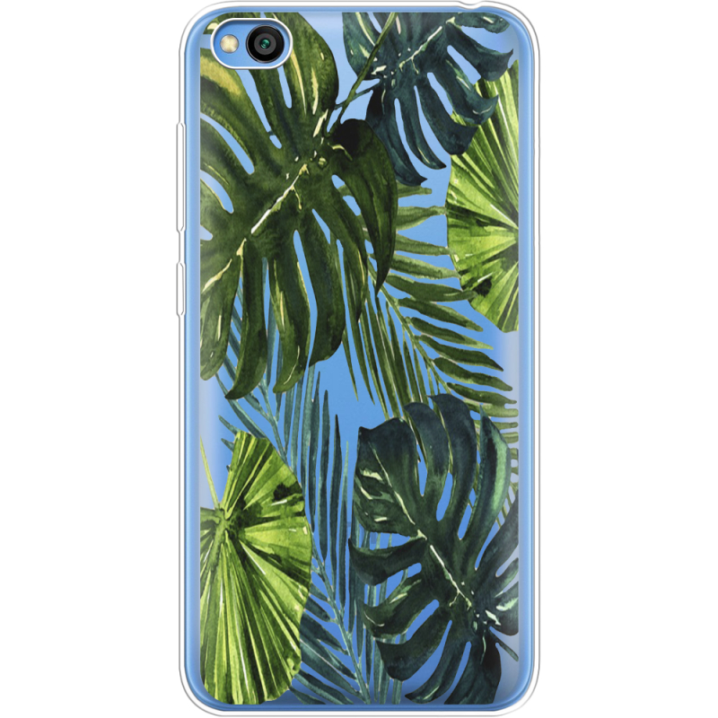 Прозрачный чехол Uprint Xiaomi Redmi Go Palm Tree