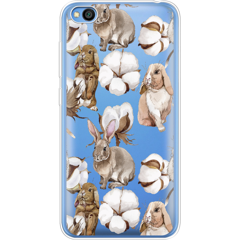 Прозрачный чехол Uprint Xiaomi Redmi Go Cotton and Rabbits