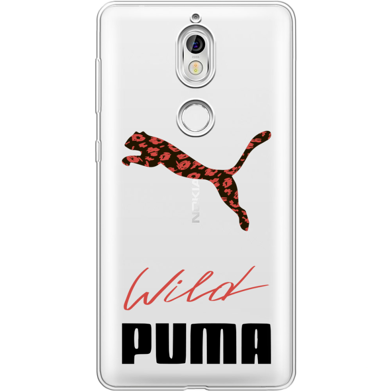 Прозрачный чехол Uprint Nokia 7 Wild Cat