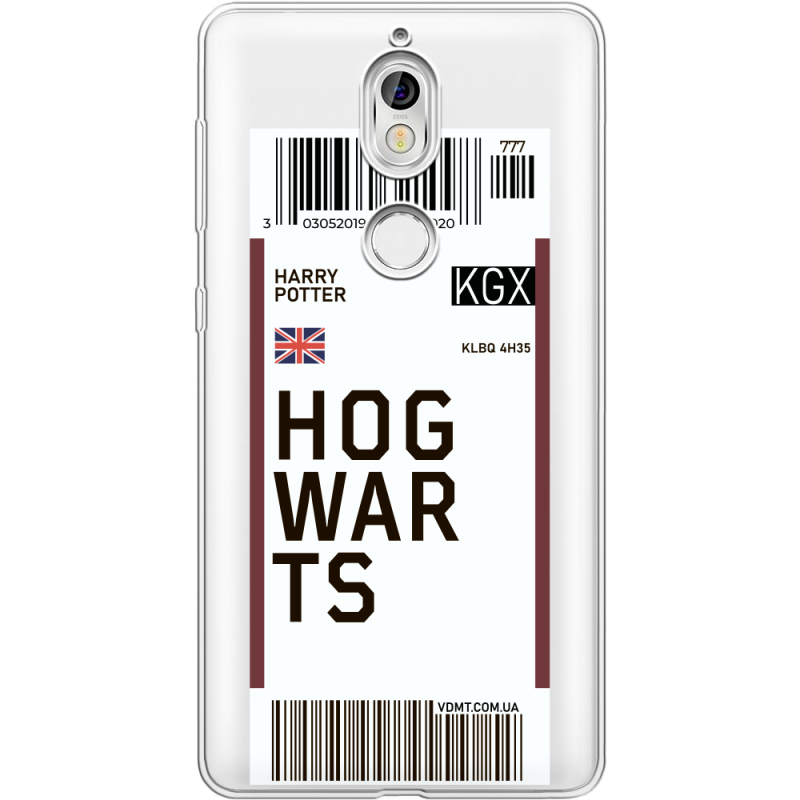 Прозрачный чехол Uprint Nokia 7 Ticket Hogwarts