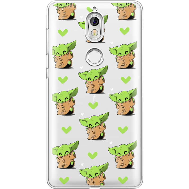 Прозрачный чехол Uprint Nokia 7 Pattern Baby Yoda