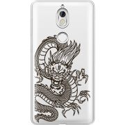 Прозрачный чехол Uprint Nokia 7 Chinese Dragon