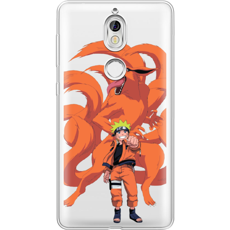 Прозрачный чехол Uprint Nokia 7 Naruto and Kurama